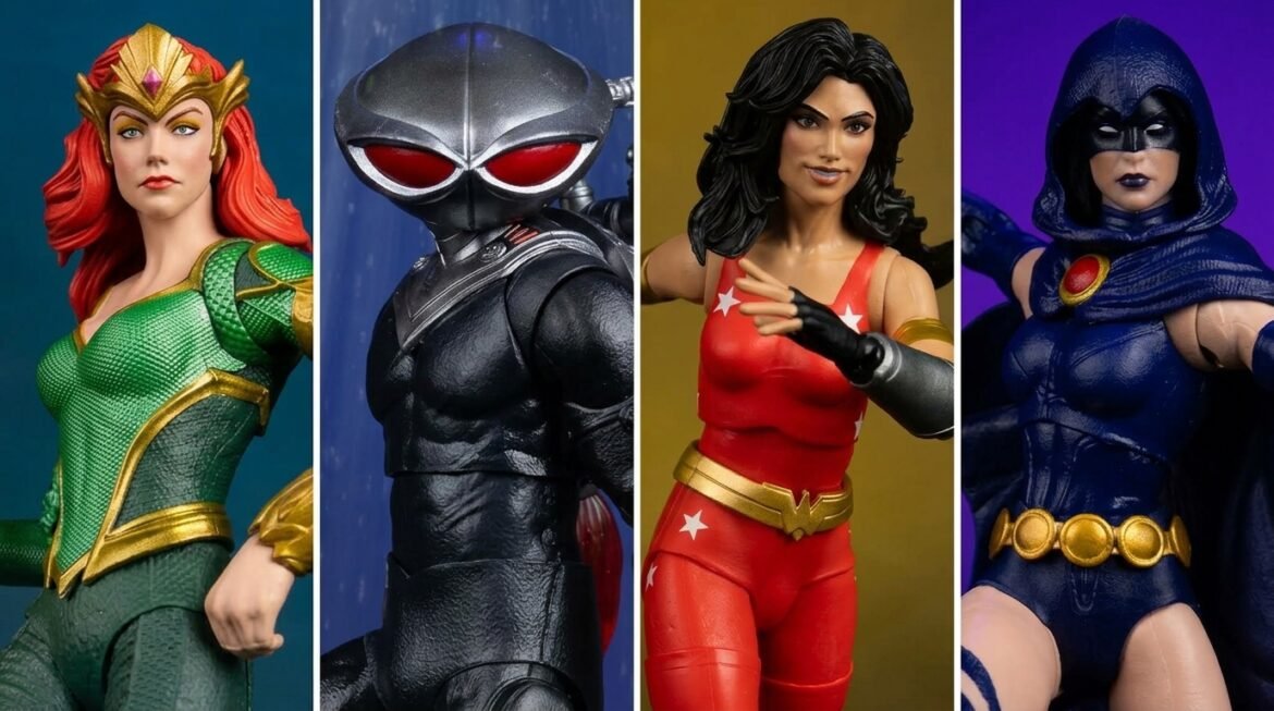 Mera, Black Manta, Wonder Girl y Raven de DC Classic