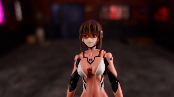 Mari Makinami Illustrious de Blokees Evangelion Fantastics Series 02, captura de la review, frame 002.