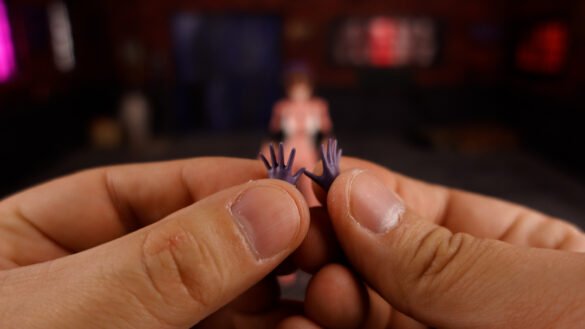 Mari Makinami Illustrious de Blokees Evangelion Fantastics Series 02, captura de la review, frame 009.