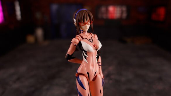 Mari Makinami Illustrious de Blokees Evangelion Fantastics Series 02, captura de la review, frame 012.