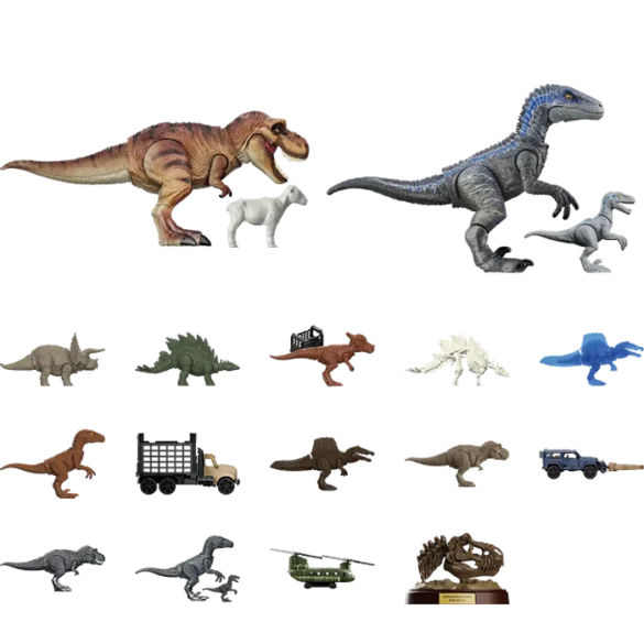 Surtido de dinosaurios, esqueletos y vehículos de Blokees TERRAVENTURE TS-01.