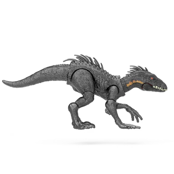 Dinosaurio negro de Blokees TERRAVENTURE TS-03 sobre fondo blanco.