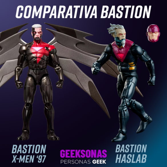 COMPARATIVA-bastion-01 Comparación de Bastion de X-Men ’97 y Bastion de HasLab en una imagen de Geeksonas.