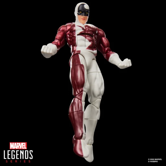 GEEKSONAS-MARVEL-LEGENDS-SERIES-X-MEN-97-MARVELS-VINDICATOR-2 Vindicator de X-Men ’97 de Marvel Legends en una pose de avance, con el emblema de hoja en el traje.