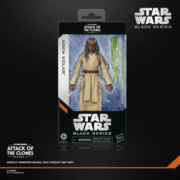 Caja con ventana de Agen Kolar de Star Wars The Black Series, vista de frente.
