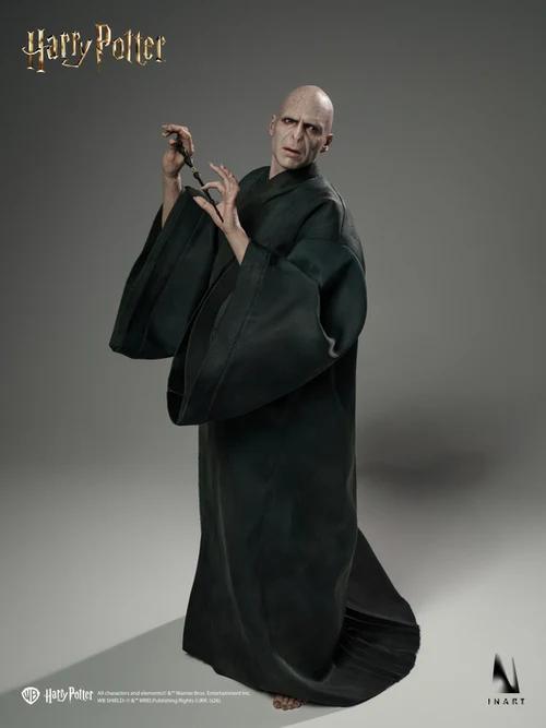 Harry-Potter-and-the-Deathly-Hallows-Voldemort-016 Voldemort de INART en pose de hechizo, visto de cuerpo completo.