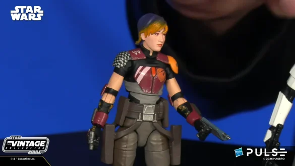 geeksonas-Star-Wars-New-Era-Launch-22 Sabine Wren de Star Wars Rebels The Vintage Collection durante su presentación.